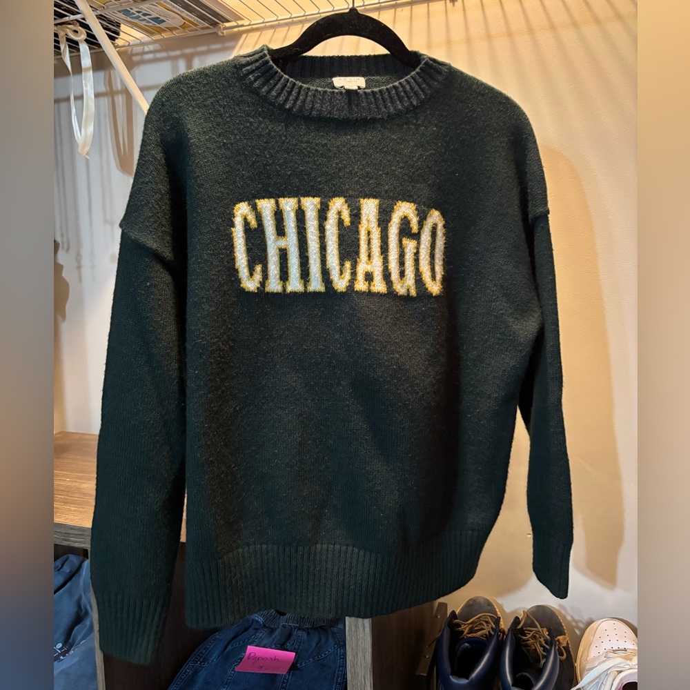 Wool ‘Chicago’ Print Sweater